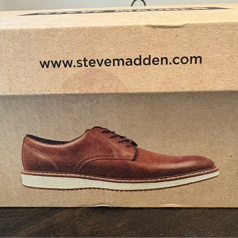 Steve Madden Brown Casual Oxford Shoes Men’s Size 10 Cognac P-Jansen